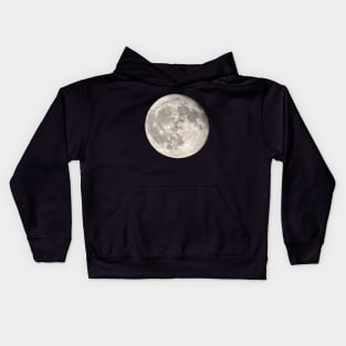 Full moon night sky the moon Kids Hoodie